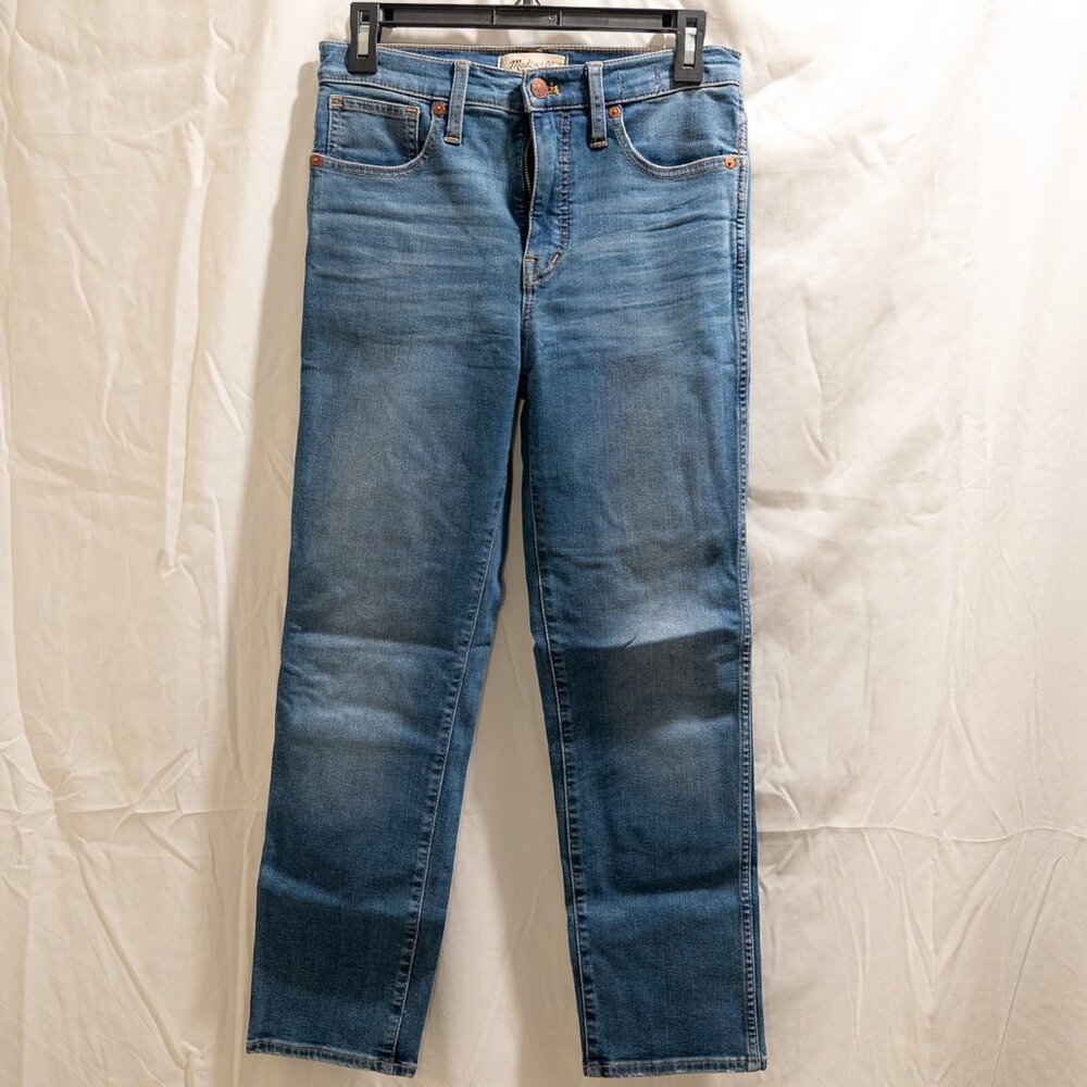 Madewell Stovepipe Jeans in Dearham Wash (size 25) - stretchy!